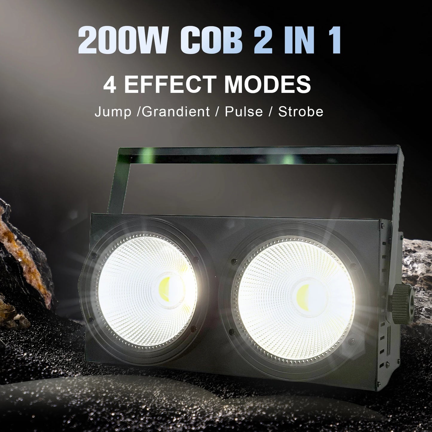 POLET 2 Eyes LED COB Blinder Light Cold White/Warm White 2in1 Control Optional Individually 2x100W Audience Stage Light Dmx512