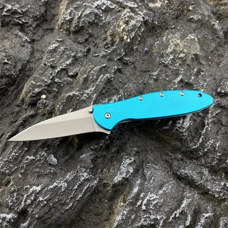 Ken Pocket Folding Knife 8Cr13Mov Blade Aluminium Alloy Handle Lightweight Outdoor Hunting Survival EDC Multifunctional Tools